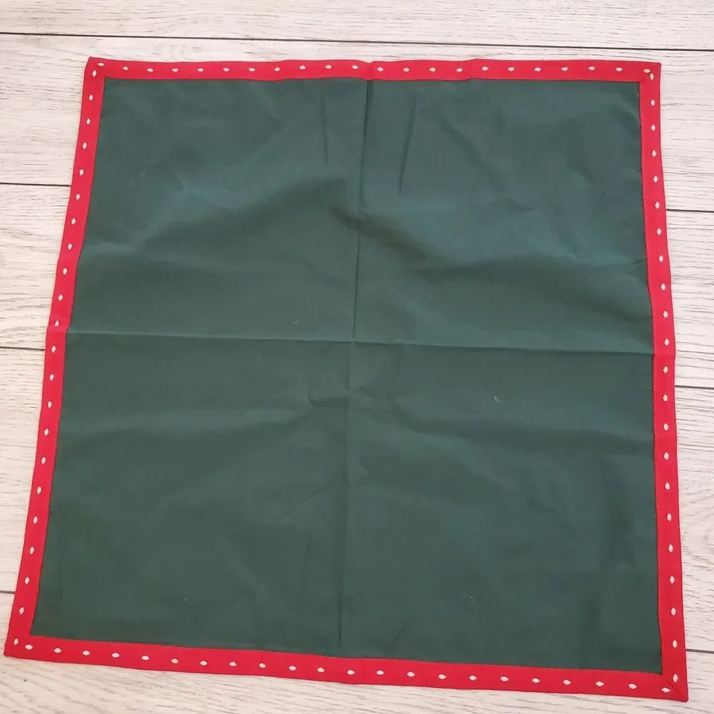 Crate & Barrel Snowy Woods Cotton Cloth Napkins Set of 5 20